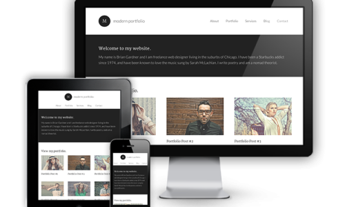 modern portfolio devices